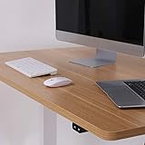 - AGIL - Ergonomischer Premium Schreibtisch mit Doppelmotor - Elektrisch Höhenverstellbar (Graues Gestell mit Bambus Tischplatte aus Massivholz) - bis zu 5 Jahren Herstellergarantie - 2