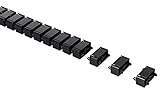 ICY BOX IB-MSA104-CM Kabelmanagement, flexibles Wirbel-System bis 1,24 m Länge, modular, schraubbar, beschwerter Fuß, 4 Kammern, Kunststoff schwarz - 5