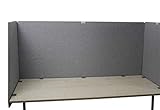 Schreibtischteiler Akustikteiler Desk Screen neueste Arbeitsschutzregel -aktuellster Standard (80 x 90 cm)- Abschirmung Rückwand Seitenwand Spuckschutz Raumteiler Sichtschutz Schallschutz
