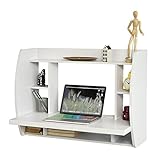 SoBuy® FWT18-W Wandtisch in weiß Wandschrank Schreibtisch Computertisch Kinderschreibtisch BHT ca:82x60x39cm