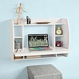 SoBuy® FWT18-W Wandtisch in weiß Wandschrank Schreibtisch Computertisch Kinderschreibtisch BHT ca:82x60x39cm - 3