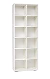 Regal - Büroregal - Büro Möbel [Viel Platz für Ordner] Standregal - Bücherregal - Weiß ca. B80,2cm x H214,7cm x T35cm| Aktenregal - 3