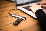 VERBATIM 49429 Keypad Secure USB-Stick I USB-3.2 Gen 1 I 128GB I Speicherstick mit Passcodeschutz & Verschlüsselung I inkl. USB-A Verlängerungskabel I USB-3 für Laptop Notebook & Co I schwarz - 7