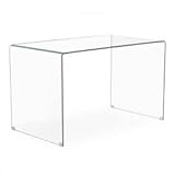 SKLUM Schreibtisch aus transparentem Glas Hista Durchsichtig