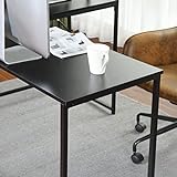 Homy Casa Computertisch mit Ablageflächen, L-Form, Eck-Schreibtisch, Laptop-Tisch für Zuhause, Büro, Schlafzimmer, 138 x 110 x 74,5 cm, Schwarz - 9
