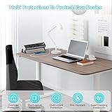 Steckdosenleiste Schreibtisch 3 Fach, Ohuo Tischsteckdose mit USB Schwarz, 3er Steckdosenleiste mit USB C, Mehrfachsteckdose 1,8m Kabel - 4