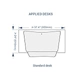 FLEXISPOT Sitz Steh Schreibtisch Stehpult Höhenverstellbarer Schreibtisch Schreibtischaufsatz (Breite: 119 cm | Farbe: Schwarz) - 8