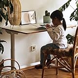 SANODESK Höhenverstellbarer Kinderschreibtisch/ergonomischer Schreibtisch - 100×60 SD1 (ohne Stuhl, Weiß) - 7