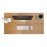 FLEXISPOT stabile Tischplatte 120x60 cm 1,9 cm stark - DIY Schreibtischplatte Bürotischplatte Bambus Spanholzplatte (Bambus, 120 x 60 cm) - 2