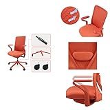 Flexispot BackSupport Bürostuhl BS13, Ergonomisch Drehstuhl Stuhl, Chefsessel, Ergonomic Heightening Design (Rot) - 8