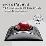 Kensington Expert Mouse, Kabellose Computermaus mit Trackball, Verbindung über Bluetooth® 4.0 LE oder USB-Nano-Empfänger mit Windows & macOS, ideal fürs Home Office, schwarz, K72359WW, 55 mm Trackball - 3