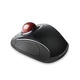 Kensington Orbit TrackBall, Kabellose ergonomische TrackBall-Maus, 32 mm Kugel, Kompatibel mit Windows & macOS, für Rechts- und Linkshänder, Schwarz/Rot, K72352EU