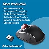 Kensington Orbit TrackBall, Kabellose ergonomische TrackBall-Maus, 32 mm Kugel, Kompatibel mit Windows & macOS, für Rechts- und Linkshänder, Schwarz/Rot, K72352EU - 4
