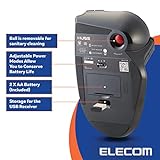 ELECOM 2,4 GHz kabellose Fingerbedienung, große Trackball-Maus, 8-Tasten-Funktion mit glatter Tracking, präziser optischer Gaming-Sensor, Handballenauflage (M-HT1DRBK) - 8