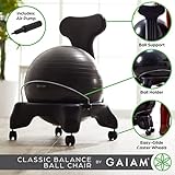 Gaiam Erwachsene Gymnastikbälle Balance Ball Chair, Charcoal, 52 cm - 6