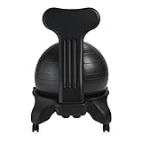 Gaiam Erwachsene Gymnastikbälle Balance Ball Chair, Charcoal, 52 cm - 8
