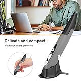 Byged Kabelloser Maus-Stift, USB 2,4 G, Plug and Play, Computer Pen Mouse & Stylus Ergonomisches Design Maus für Laptop Tablet (grau) - 5