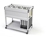 Durable System File Trolley 90 A4 grau, für bis zu 90 Hängemappen oder 8 Hängeordner - 750 x 715 x 432 mm , 378410 - 3