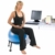 Carnegie Ball Chair - Bürostuhl-Sitzball-Kombi mit Lendenwirbelstütze, 5 bremsbare Rollen, voll höhenverstellbar, Ball separat nutzbar - 