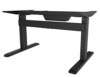 celexon Professional eAdjust-65120B Elektrisch höhenverstellbarer Schreibtisch in schwarz | Stufenlos höhenverstellbar von 65 bis 120 cm | 3 speicherbare Positionen | Einfache Bedienung über Bedienpanel | modischer Schreibtisch für das Büro und Home-Office -