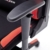 DX Racer1, Bürostuhl, Gaming Stuhl, Schreibtischstuhl, Chefsessel mit Armlehnen, Gaming chair, Gestell Nylon, 78 x 124-134 x 52 cm, Stoffbezug schwarz / rot - 