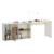 Eckschreibtisch Schreibtisch Winkelschreibtisch DIEGO mit Regal in Sonoma Eiche/weiß Kinderschreibtisch - 