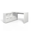 Eckschreibtisch Weiß Schreibtisch winkelbar Winkelschreibtisch Bürotisch -
