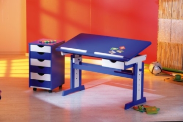 Links 40100600 Kinderschreibtisch Schülerschreibtisch Schreibtisch Kind blau verstellbar NEU - 