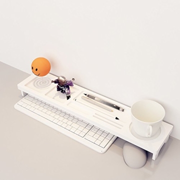 CYBERNOVA Holz Schreibtisch Organizer Kleine Objekte Storage Tastatur Ware Regal,Stauraum für Stationery Gegenstände - 