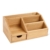 HOMFA Bambus Aufbewahrungsboxen Organisator Schreibtisch Ordnungsbox Officebox 25x15x11cm(1 Ablage) - 
