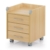 Kettler Rollcontainer aus Holz – Schreibtisch Rollcontainer mit 3 Schubladen – stabile Ausführung – geeignet für Büro und Kinderzimmer -