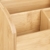 Relaxdays Schreibtisch-Organizer Bambus, Briefablage, 6 Fächer, 2 Schubladen, natürliche Maserung, H x B x T: 25,5 x 33 x 13,5 cm, natur - 