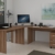 Büromöbel Set - Komplettes Arbeitszimmer in Walnuß Dekor, 8 - teilig - 