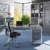 Büromöbel Komplett Set Modell Maja 2018, Arbeitszimmer komplett einrichten , moderne Möbel in Platingrau, Schreibtisch mit Rollcontainer, Regalwand mit viel Stauraum, Büroschrank online kaufen
