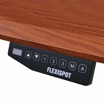 Flexispot E1B Höhenverstellbarer Schreibtisch Elektrisch höhenverstellbares Tischgestell 2-Fach-Teleskop, mit Memory-Steuerung (Schwarz) - 6