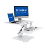 FLEXISPOT F3W Höhenverstellbarer Schreibtisch Sitz-Steh-Schreibtisch Steharbeitsplatz Computertisch Weiß - 1