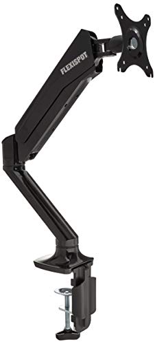 Flexispot Schreibtisch Monitor Halterung, Gas Spring Single LCD Arm für 25,4 cm – 68,6 cm flach Bildschirm (F6 A) - 1