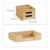 Relaxdays Schreibtisch Organizer Bambus, Stiftehalter Holz, Schreibtischbox Schubladen, HxBxT: 9,5 x 12,5 x 15 cm, natur - 3