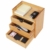 Homfa Bambus Schreibtisch Organizer 20x13x21cm Aufbewahrungsbox Organisation Stiftebox Stifteköcher Stiftehalter Schreibtischorganizer - 6