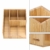 Homfa Bambus Schreibtisch Organizer 21,5x18,5x11,5cm Stiftehalter Stifteköcher Aufbewahrungsbox Schreibtisch Zubehör Organisation Ordnungsbox - 6
