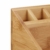 Relaxdays Schreibtischorganizer Bambus, Stifteköcher, 10 Fächer, natürliche Maserung, HxBxT: 10 x 23 x 10 cm, natur - 3