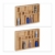 Relaxdays Schubladeneinsatz Bambus H x B x T: ca. 5 x 45 x 32 cm Küchenorganizer, Trennwände Besteckkasten, natur - 4