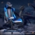 GTPLAYER Gaming Stuhl Bürostuhl Gamer Ergonomischer Stuhl Einstellbare Armlehne Einteiliger Stahlrahmen Einstellbarer Neigungswinkel Blau - 2