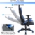GTPLAYER Gaming Stuhl Bürostuhl Gamer Ergonomischer Stuhl Einstellbare Armlehne Einteiliger Stahlrahmen Einstellbarer Neigungswinkel Blau - 6