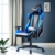 GTPLAYER Gaming Stuhl Bürostuhl Gamer Ergonomischer Stuhl Einstellbare Armlehne Einteiliger Stahlrahmen Einstellbarer Neigungswinkel Blau - 7