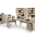 moebel-eins Office Line Winkelkombination Schreibtisch Ecktisch Tisch Bürotisch in Eiche Sonoma Dekor - 3