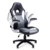 SONGMICS Gamingstuhl, Racing Chair, Schreibtischstuhl mit hoher Rückenlehne, Bürostuhl, höhenverstellbar, hochklappbare Armlehnen, Wippfunktion, für Gamer, schwarz-grau-weiß OBG28G - 7