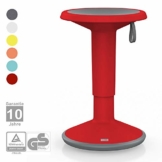 Interstuhl UPis1 - ergonomischer Sitzhocker mit Schwingeffekt – Premium Hocker höhenverstellbar und drehbar Made in Germany – Stehhocker/Drehhocker inkl. 10 Jahren Garantie - 1