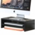 FITUEYES Monitorständer Bildschirmständer aus Holz für Monitor/Laptop/Fernseher 42,5x23,5x14cm Schwarz DT204201WB - 4