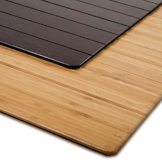 Bodenschutzmatte Floordirekt ECO | aus natürlichem Bambus | Schutz für Teppich und Hartböden | verschiedene Größen | 90x120 cm Natur mit Lippe - 1